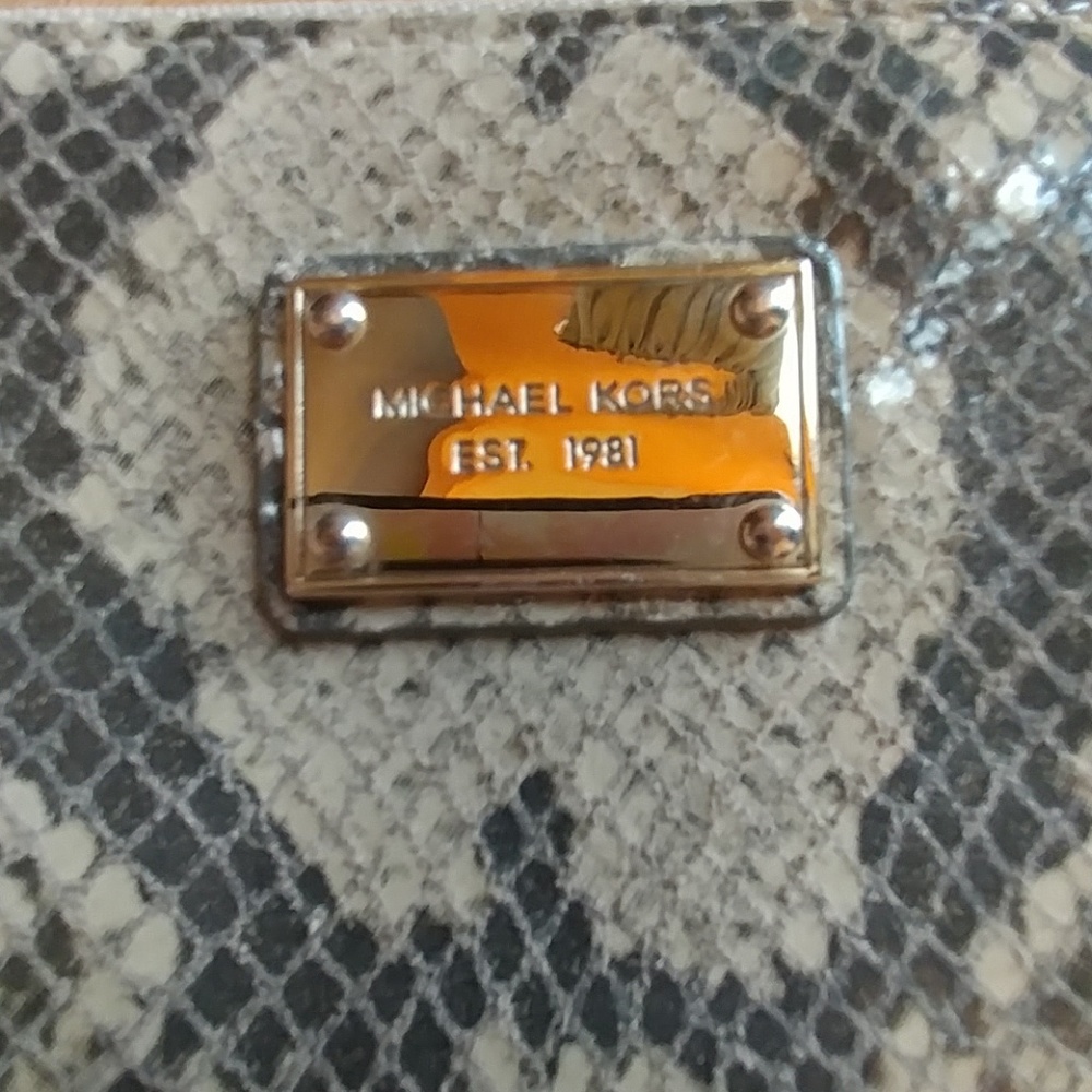 Michael Kors Mini Wallet Zip Around Python - image 2